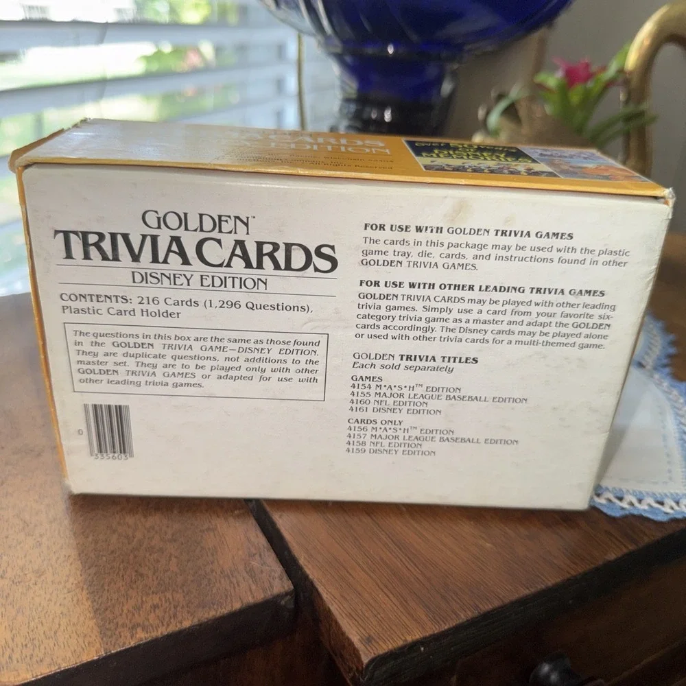 Vintage Golden Trivia Cards Disney Edition Game 1984 USA